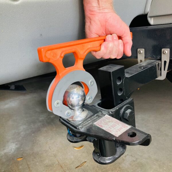 Gray and orange Hitch Grip Carrying Tool