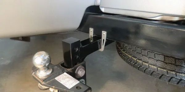 Travel trailer hitch storage hot sale