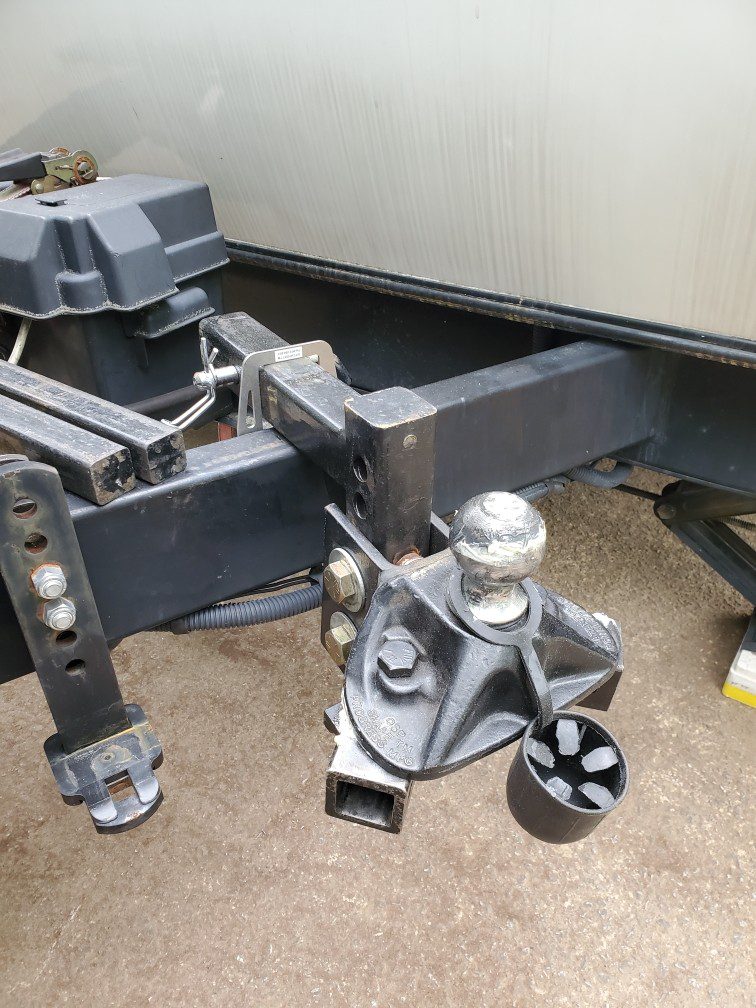 Hitch Bar Mount Installed Above the Trailer Tongue