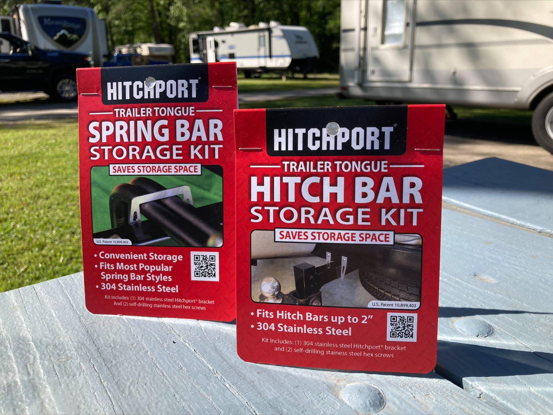 Hitch storage discount box for rv